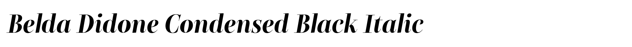 Belda Didone Condensed Black Italic image